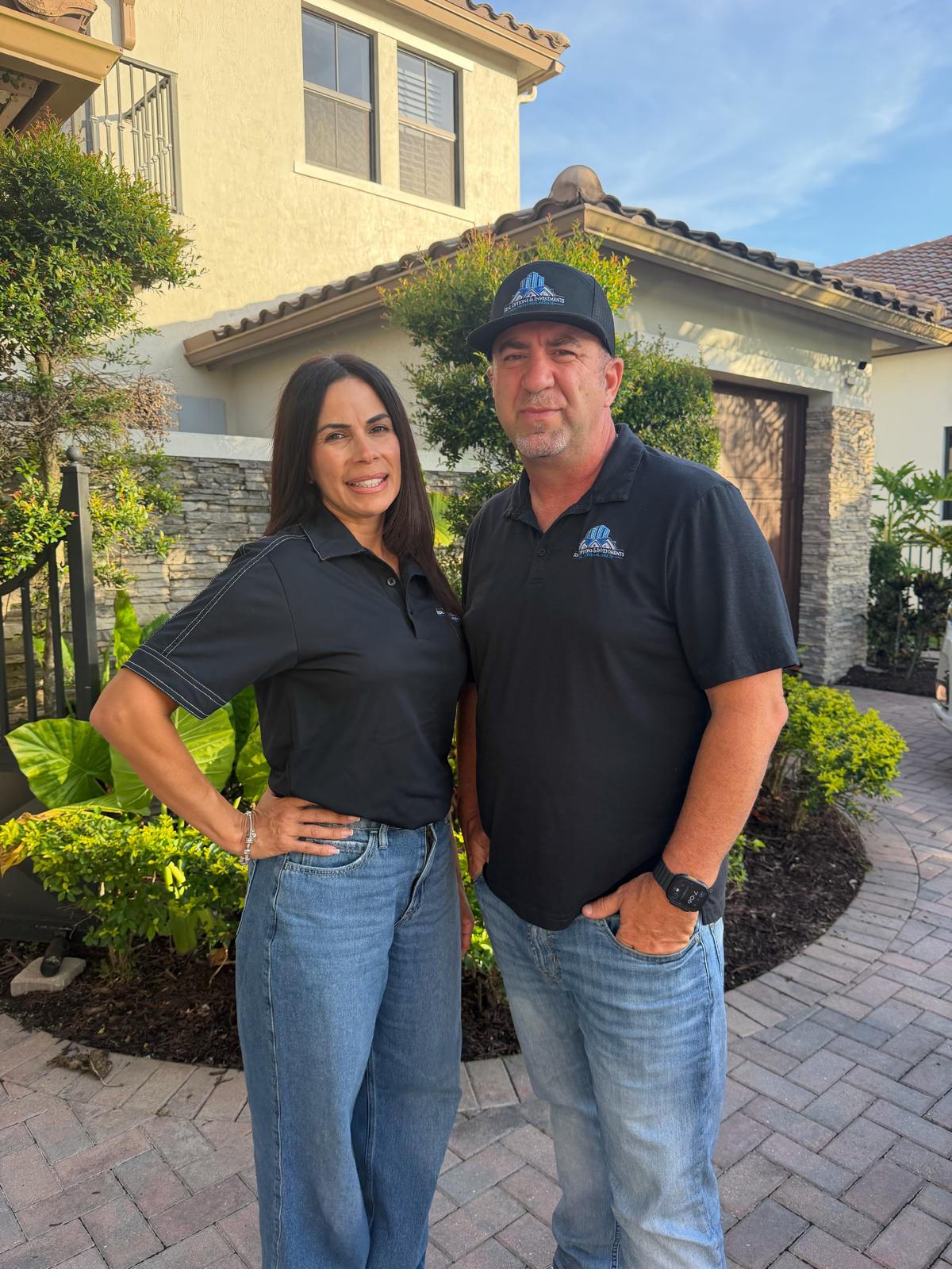 Frank Heron and his wife at a home in Southwest Florida